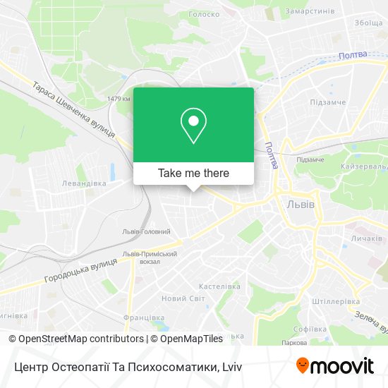Карта Центр Остеопатії Та Психосоматики