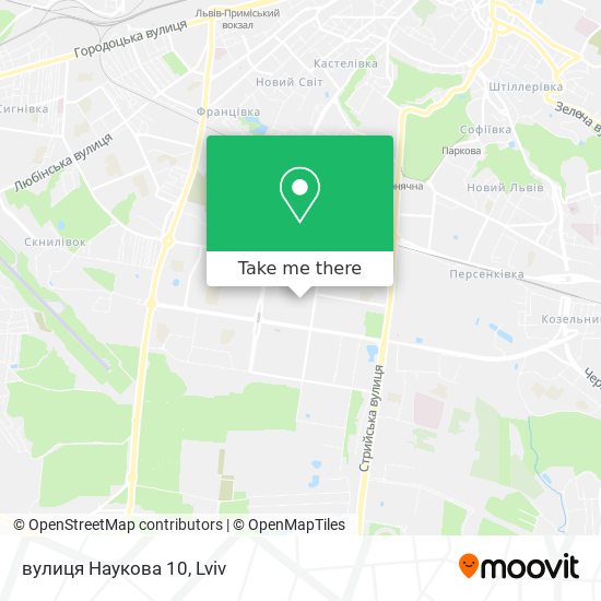 вулиця Наукова 10 map