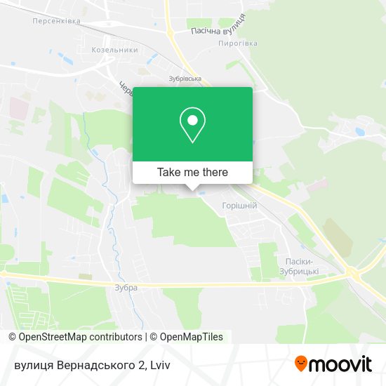 Карта вулиця Вернадського 2