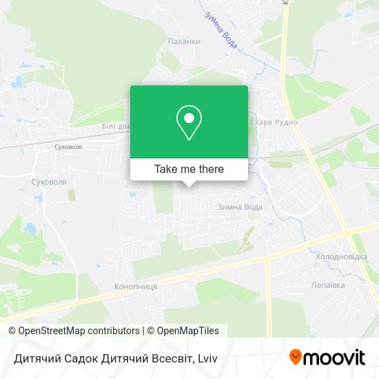 Карта Дитячий Садок Дитячий Всесвіт