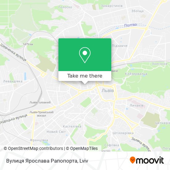 Вулиця Ярослава Рапопорта map