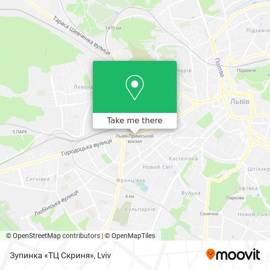 Зупинка «ТЦ Скриня» map