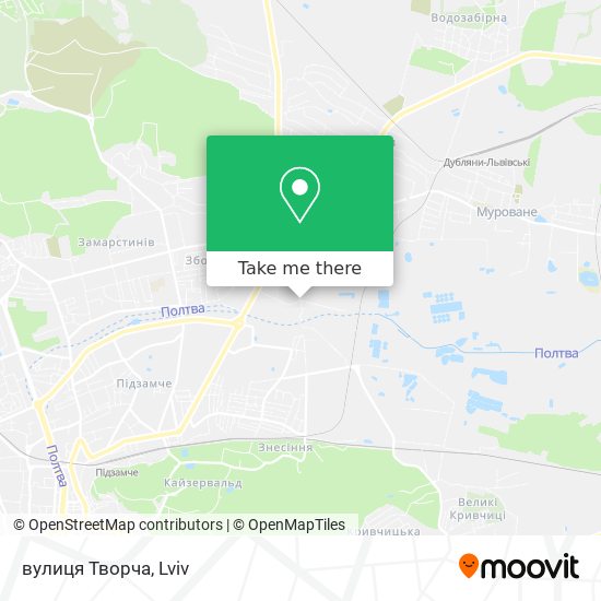 вулиця Творча map