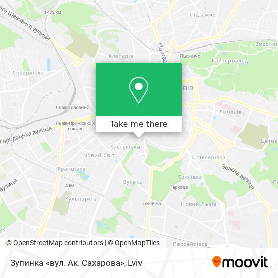 Зупинка «вул. Ак. Сахарова» map