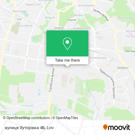 Карта вулиця Хуторівка 4Б