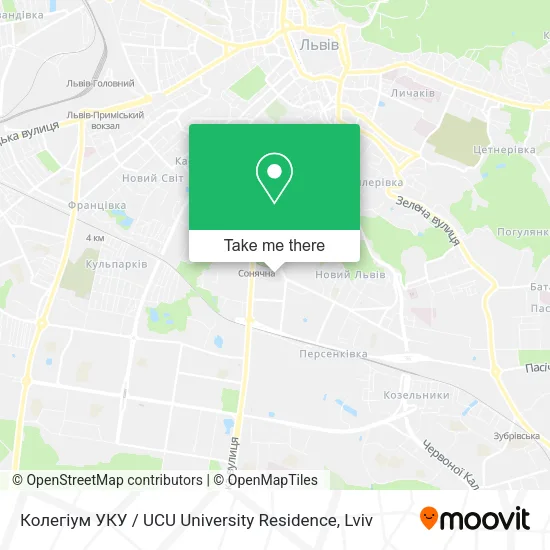 Карта Колегіум УКУ / UCU University Residence