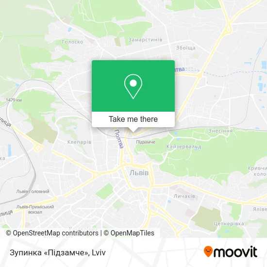Карта Зупинка «Підзамче»