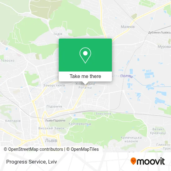 Progress Service map