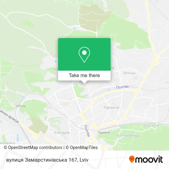 Карта вулиця Замарстинівська 167