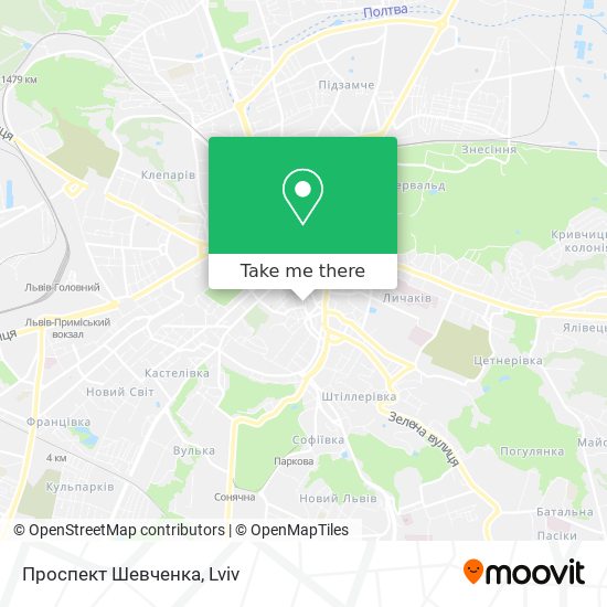 Проспект Шевченка map