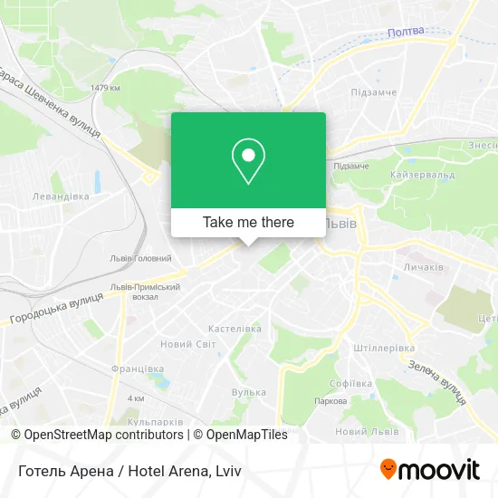 Карта Готель Арена / Hotel Arena