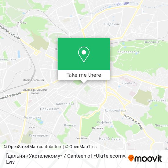 Карта Їдальня «Укртелекому» / Canteen of «Ukrtelecom»