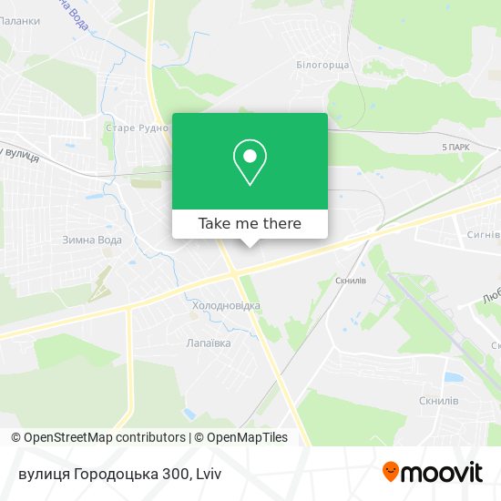 Карта вулиця Городоцька 300