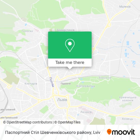 Паспортний Стіл Шевченківського району map