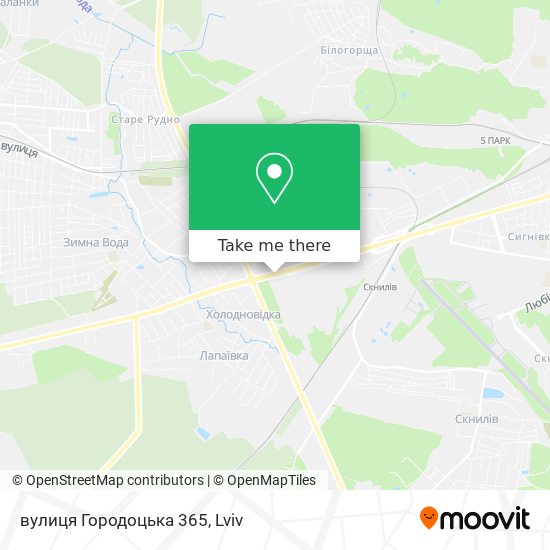 Карта вулиця Городоцька 365