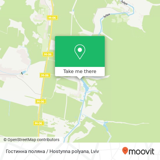 Гостинна поляна / Hostynna polyana map