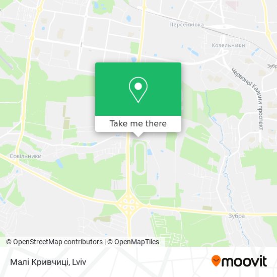 Малі Кривчиці map