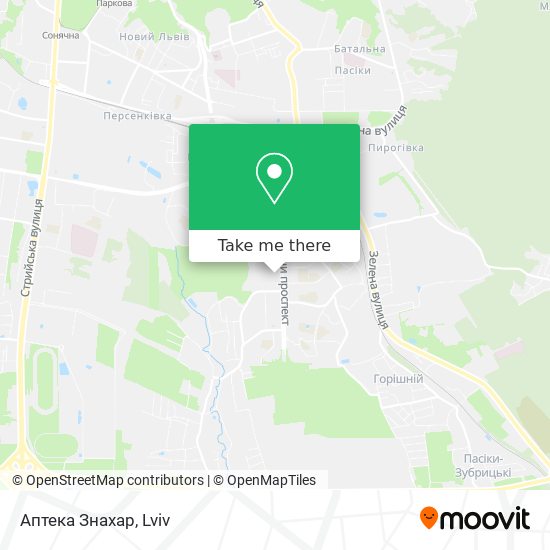 Аптека Знахар map