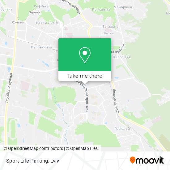 Sport Life Parking map