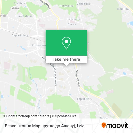 Безкоштовна Маршрутка до Ашану) map