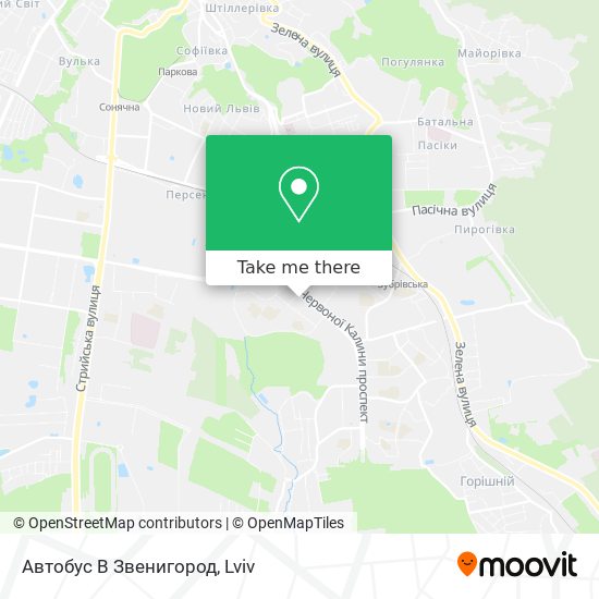Автобус В Звенигород map