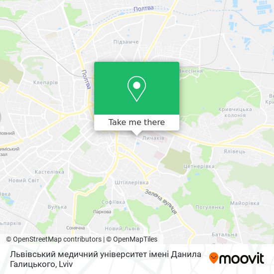 Львiвський медичний унiверситет iменi Данила Галицького map