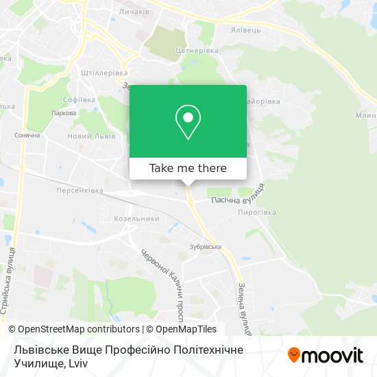 Карта Львівське Вище Професійно Політехнічне Училище