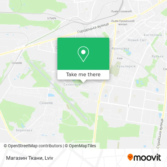 Карта Магазин Ткани