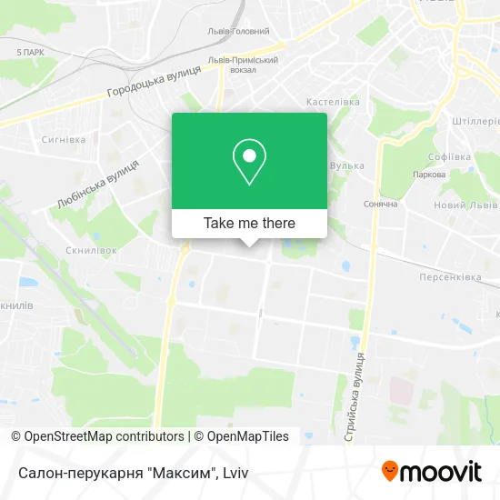 Карта Салон-перукарня "Максим"
