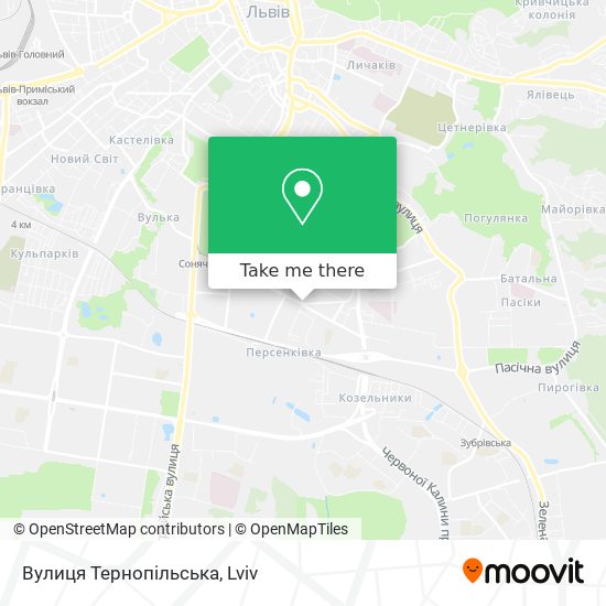 Вулиця Тернопільська map