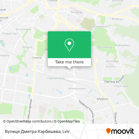 Вулиця Дмитра Карбишева map