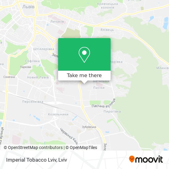 Imperial Tobacco Lviv map