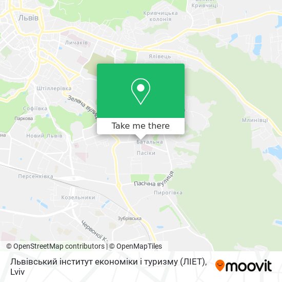 Львівський інститут економіки і туризму (ЛІЕТ) map