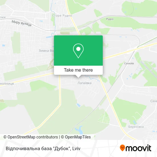 Карта Відпочивальна база "Дубок"