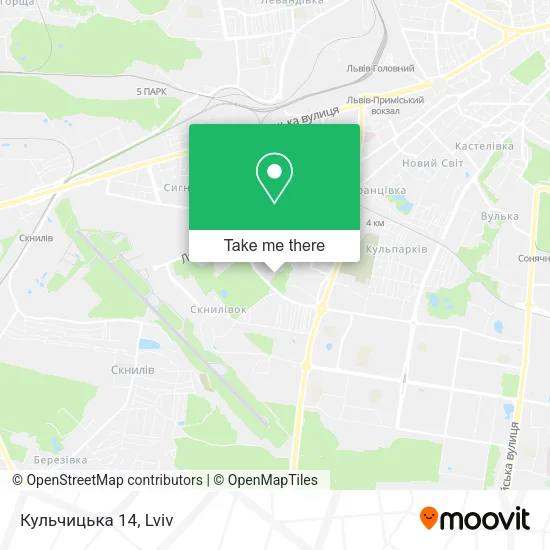 Карта Кульчицька 14
