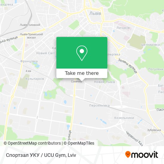 Спортзал УКУ / UCU Gym map