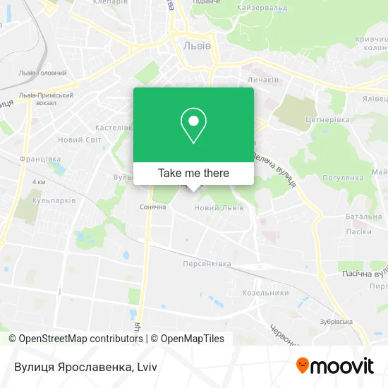 Карта Вулиця Ярославенка