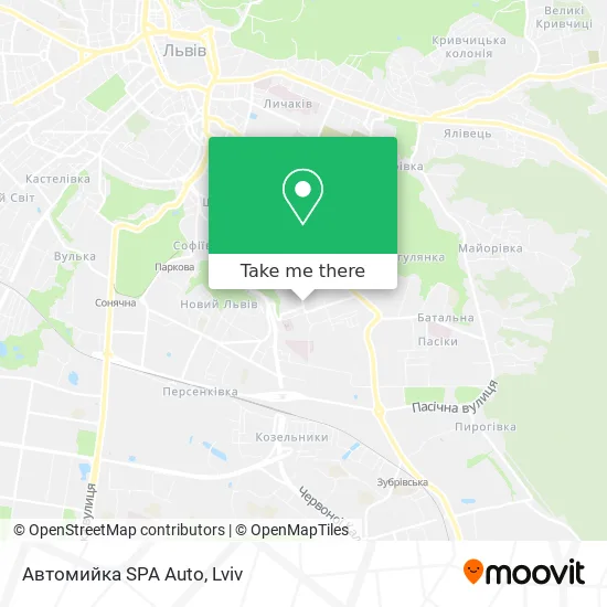 Карта Автомийка SPA Auto