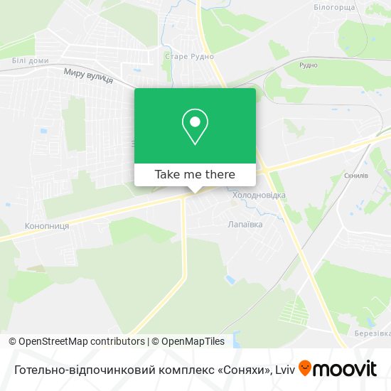 Готельно-відпочинковий комплекс «Соняхи» map