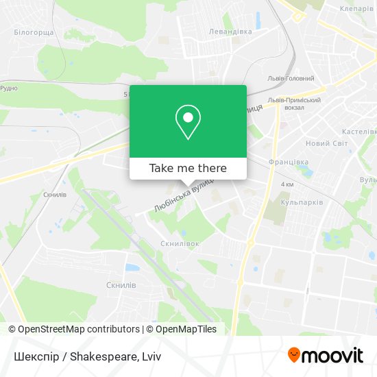 Шекспір / Shakespeare map