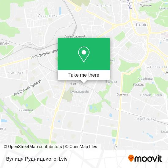 Карта Вулиця Рудницького