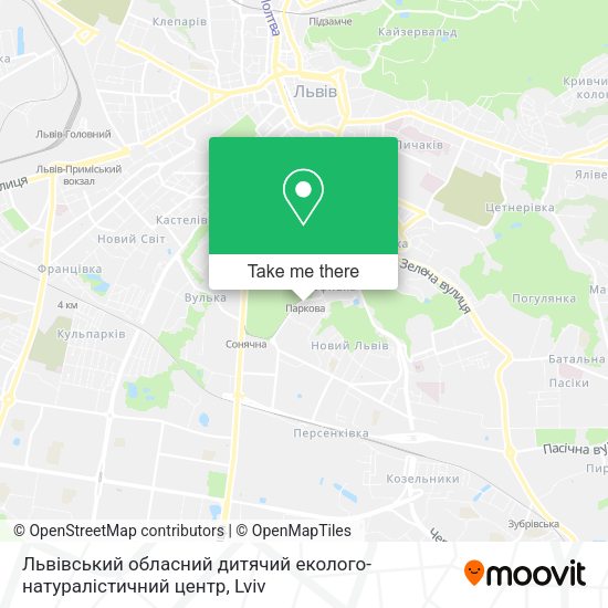Карта Львівський обласний дитячий еколого-натуралістичний центр