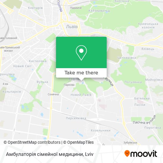 Амбулаторія сімейної медицини map