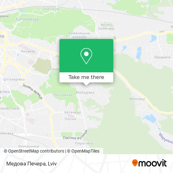 Медова Печера map