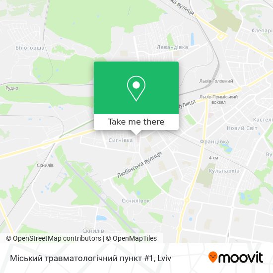Міський травматологічний пункт #1 map
