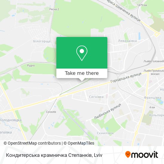 Кондитерська крамничка Степанків map