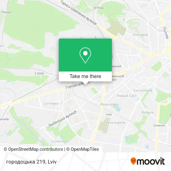 Карта городоцька 219