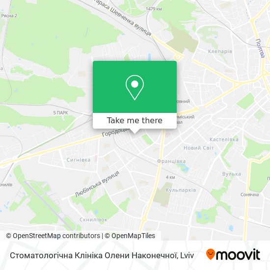 Стоматологічна Клініка Олени Наконечної map