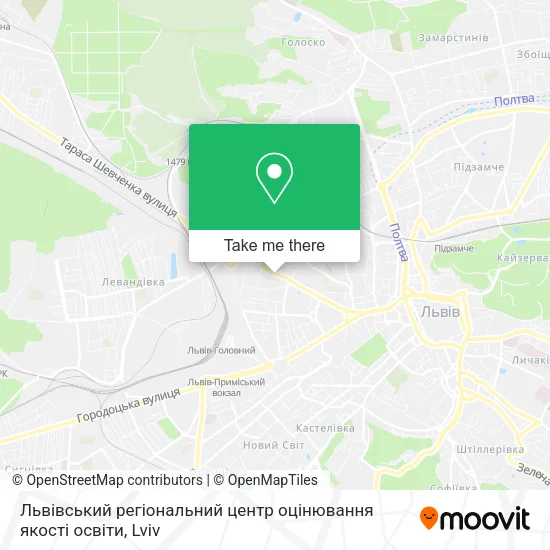 Карта Львівський регіональний центр оцінювання якості освіти