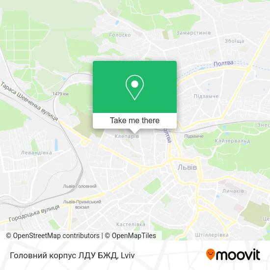 Карта Головний корпус ЛДУ БЖД